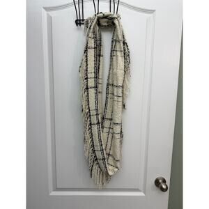 Emanuel Geraldo Plaid Fringe Scarf | Soft Woven Wrap One Size